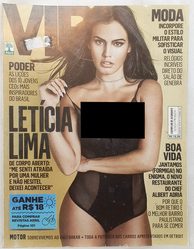 Revista Vip 383 - Letícia Lima - Editora: Abril (Usado)