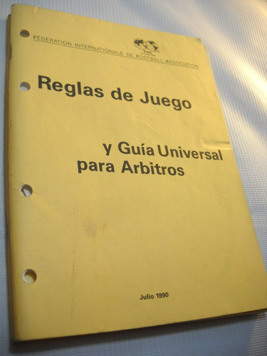 Reglas De Juego Universal Arbitros Fifa 1990