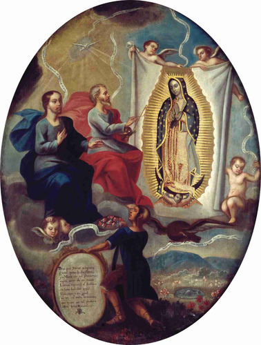 Lienzo La Virgen De Guadalupe Joaquín Villegas 1713 66 X 50