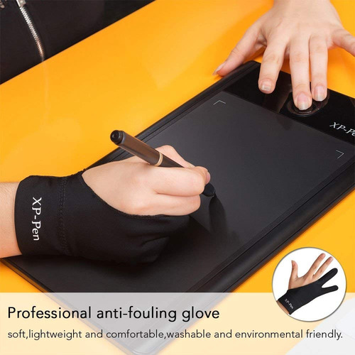 Guante Para Tablet De Dibujo De Lycra Antiincrustante Xp-pen