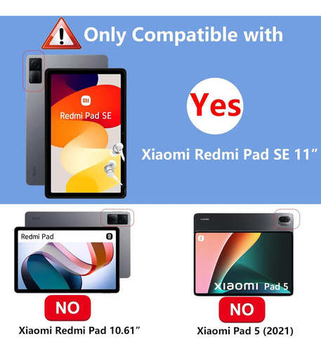 Funda Para Tablet Xiaomi Pad Se De 11 Pulgadas Negro
