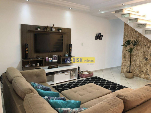Imagem 3 de 22 de Sobrado Com 3 Dormitórios À Venda, 121 M² Por R$ 520.000 - Jardim Das Maravilhas - Santo André/sp - So0747