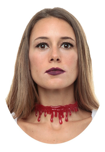 Collar Sangriento Disfraz Halloween Fiestas