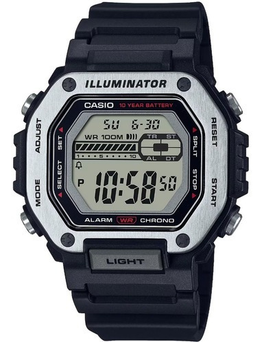 Reloj Casio Hombre Mwd-110h 10 Años Bateria 100m Wr Luz Led