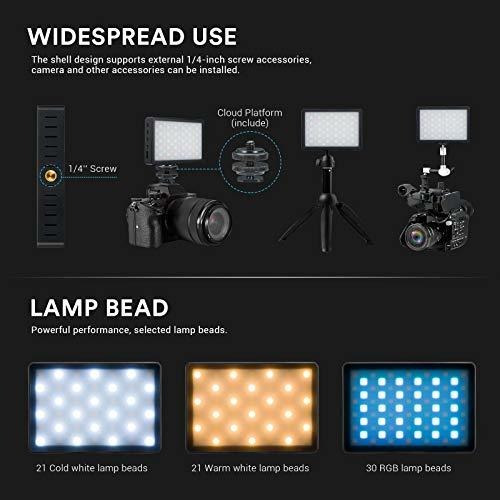 Mini Rgb Led Video Light 0 360 Full Color With Diffuser 0z