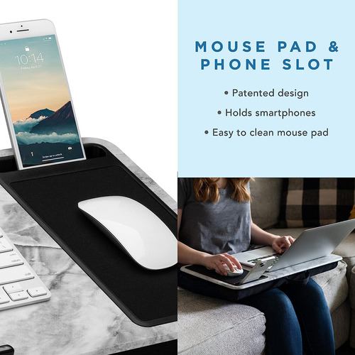Lapgear Home Office Lap Desk Con Borde Para Dispositivos,...