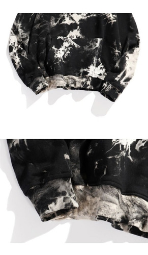 Sudadera Con Capucha 85% Algodón Tie Dye Hombres Sudaderas C