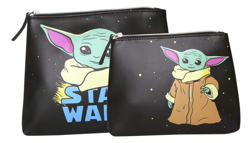 Set De Bolsas De Cosméticos Disney Star Wars Mandalorian Gro