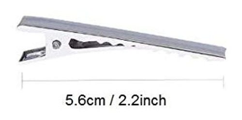 50 Piezas De Pinza De Pelo De Cocodrilo De 5,6 Cm / 2,2 PuLG