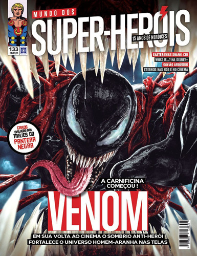 Revista Mundo dos Super-Heróis 133, de a Europa. Editora Europa Ltda., capa mole em português, 2021