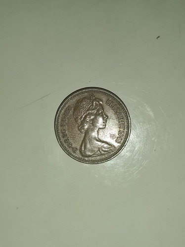 Moneda De Reinó Unido Elizabeth Ii 1 Penny Año 1971