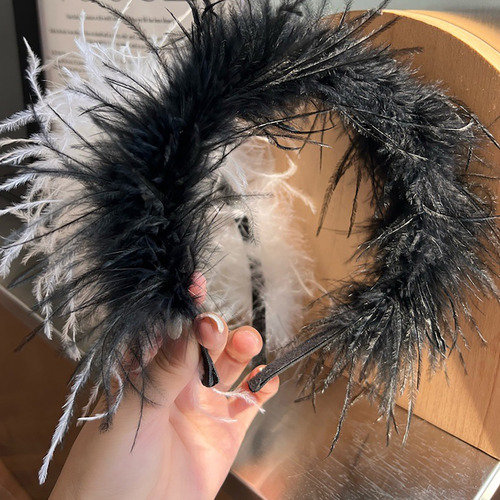 (bx) Diadema De Plumas, Gorra Suave Y Cómoda