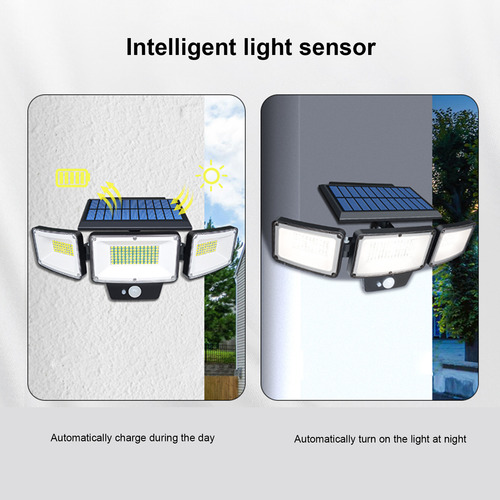 Sensor De Lámpara Exterior, Led, Pared De Pared, Alta, Para