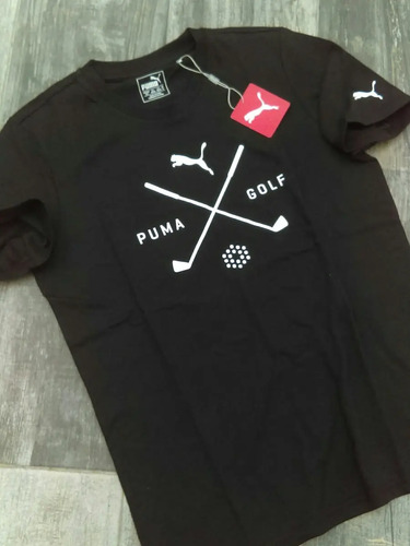 Playera Golf Puma Camisa Hombre Deporte Negra Regalo Origina | Envío gratis