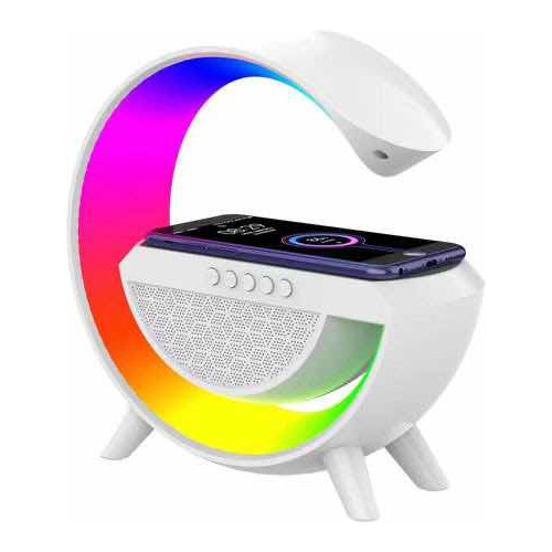 Bocina Bluetooth Con Cargadores Inalámbricos Y Rgb Luces