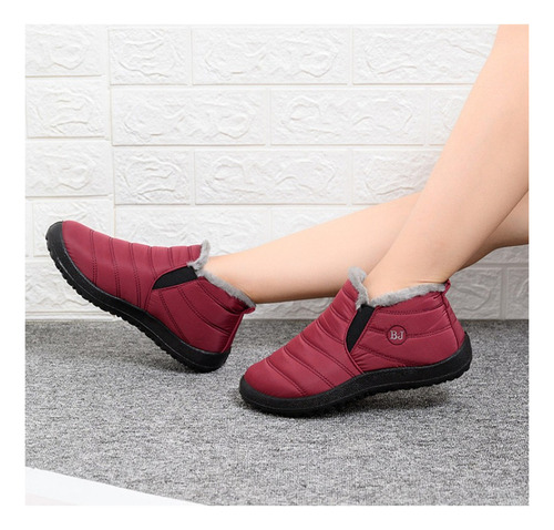 Botas Impermeables De Invierno Para Mujer Con Felpa Térmica