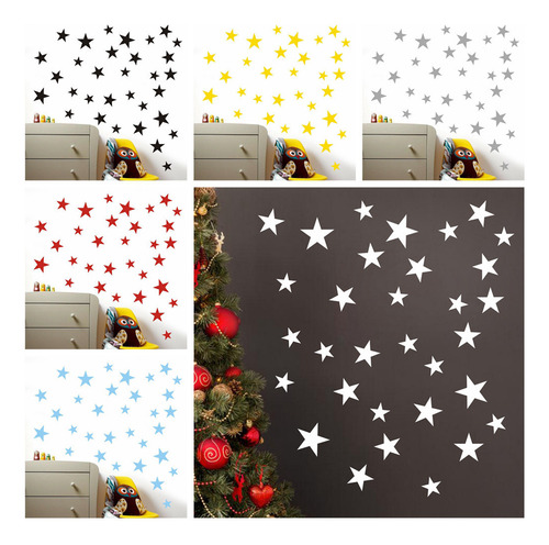 Calcomanía De Pared Para Niños Con Forma De Estrella, Tamaño