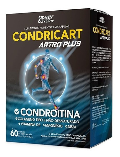 Colágeno C2 Condroitina Magnesio Msm Vitamina D3 - 60 Cápsulas