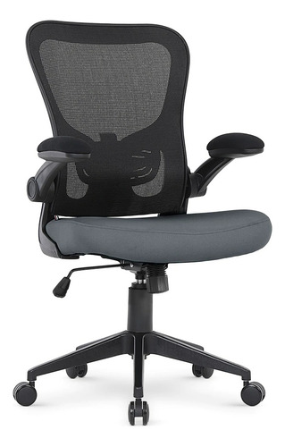 Cadeira Dt3 Office Vita Preto/cinza Escuro Dark Grey 13906-9 Cor Cinza-escuro Material Do Estofamento Encosto De Mesh Spandex Assento E Braço De Tecido Softex