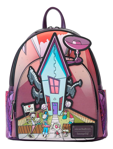 Mini Mochila Loungefly Nickelodeon Invader Zim Secret Lair