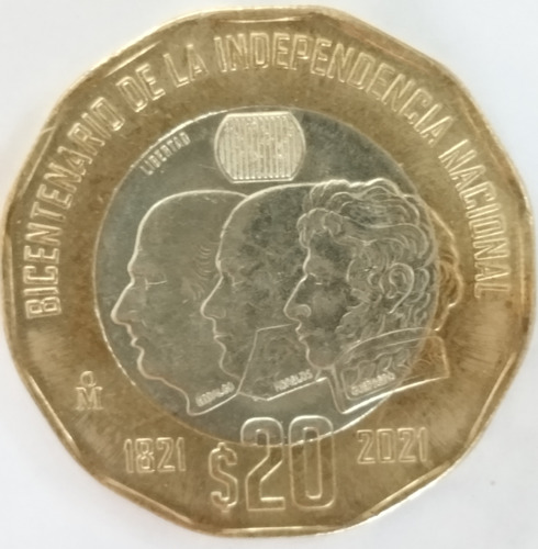 Moneda Conmemorativa De Colección $ 20.00 Veinte Pesos 2021