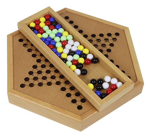 Damas Chinas De Madera, Juego De Estrategia Clásico,
