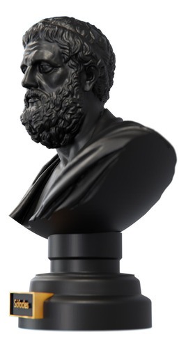 Estátua Busto Sófocles - Dramaturgo Grego Cor Cor Aurum Noctis