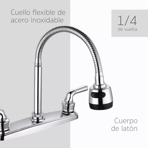 Kit Tarja Para Cocina Escurridor Izquierdo 80x50 Sobreponer Color Plateado