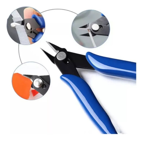 Kit 5 Alicate Corte Rente Diagonal - Corte De Cabos E Fios