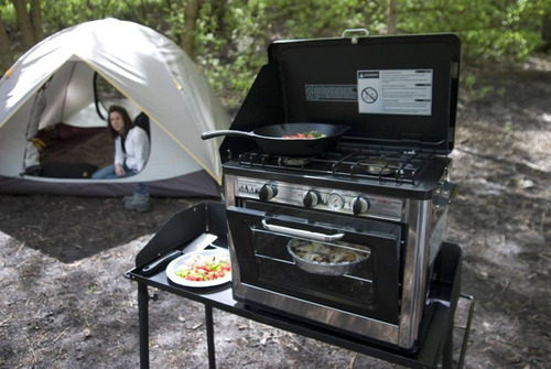 Camp Chef Outdoor Coven Estufa Y Horno 2 En Uno A Gas