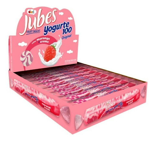 Jubes Fruit Snacks Hipnose Iogurte C/ 20 Unidades - Dori