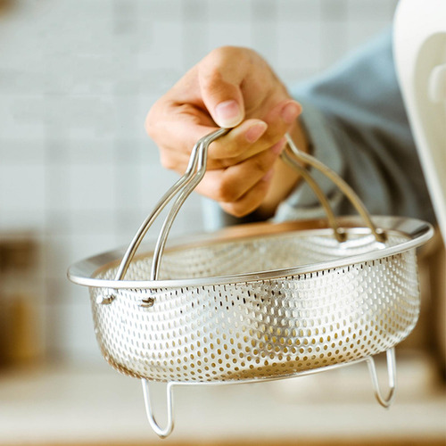 Cesta De Vaporizador De Acero Inoxidable Arrolador Vaporera