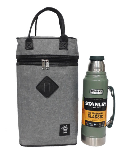 Bolso Matero Yuco Mochila - Gris Melange (apto Stanley)