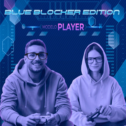 Imagen 9 de 9 de Anteojos Lentes Filtro Luz Azul Modelo Gamer Blue Blocker