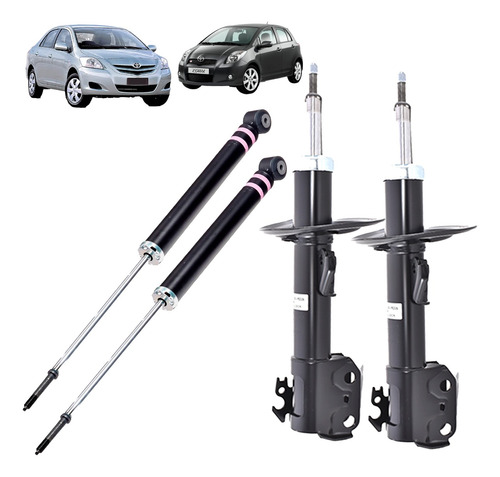 Kit De Amortiguadores Para Toyota Yaris 1.3 1.5 2006 2014 