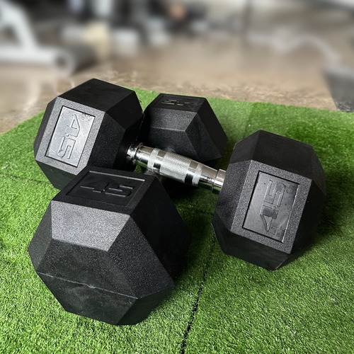 Par De Mancuernas Hexagonales 45 Lbs