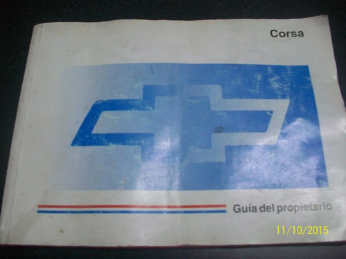 Manual Propietario Original  Chevrolet Corsa 1997