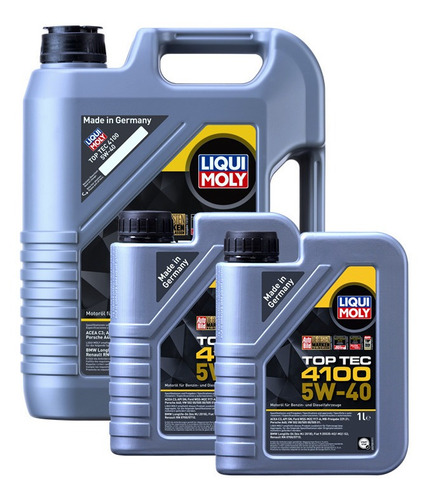 Aceite De Motor Top Tec 4100 5w40 Liqui Moly 7lts