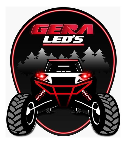 Chase Led Estrobo Rgb Control Remoto Bluetooth 1 Pieza Atv