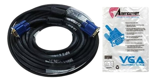 Cable De Video Vga 20 Mts Grueso American Net Nuevos