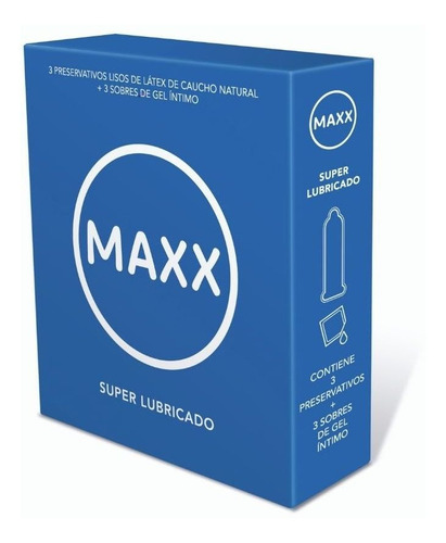 Imagen 1 de 1 de Preservativo Maxx Super Lubricado X 3 Un