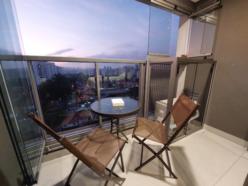 Studio De 25m2 Moderno E Mobiliado Em Santo Amaro (são Paulo), A 400m Do Metro - Pronto Para Usar Ou Alugar