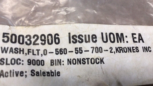 Krones 0560557002 Washer 8.4x24x2 A2 Din 125 (pack Of 20 Ccb