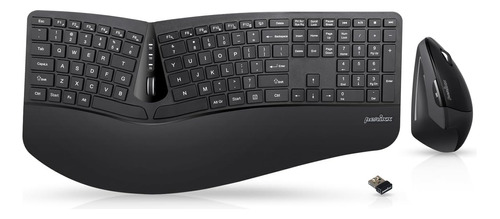 Perixx Periduo-605, Wireless Ergonomic Split Keyboard And Us