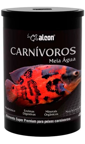 Ração Para Peixes Alcon Carnívoros Meia Água - 480g - Oscar