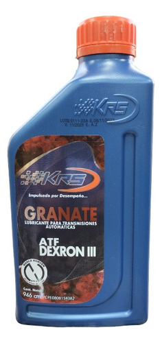 Aceite Atf Dexron Lll Krs Granate Transmisión Automáticas