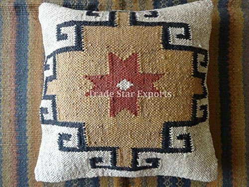 Kilim Almohada Base De Cojin 18 X 18 Almohadas Yute Al Aire