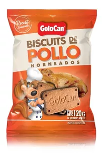 Golocan Snack Biscuits De Pollox 120gs Perros X 5 Unid