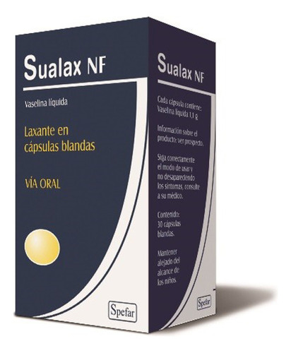 Sualax Nf 30 Capsulas Blandas (vaselina Líquida) (laxante)