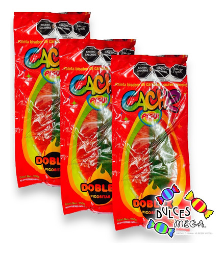 Pigui Cachetadas Cachepigui Doblex Chilito 3 Pack-60pz